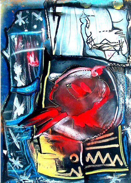 Masque Gorille date 1995 50x40