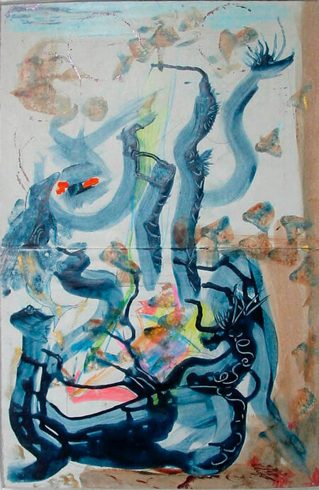 Arbre du d&eacute;sert date 1997 61x45